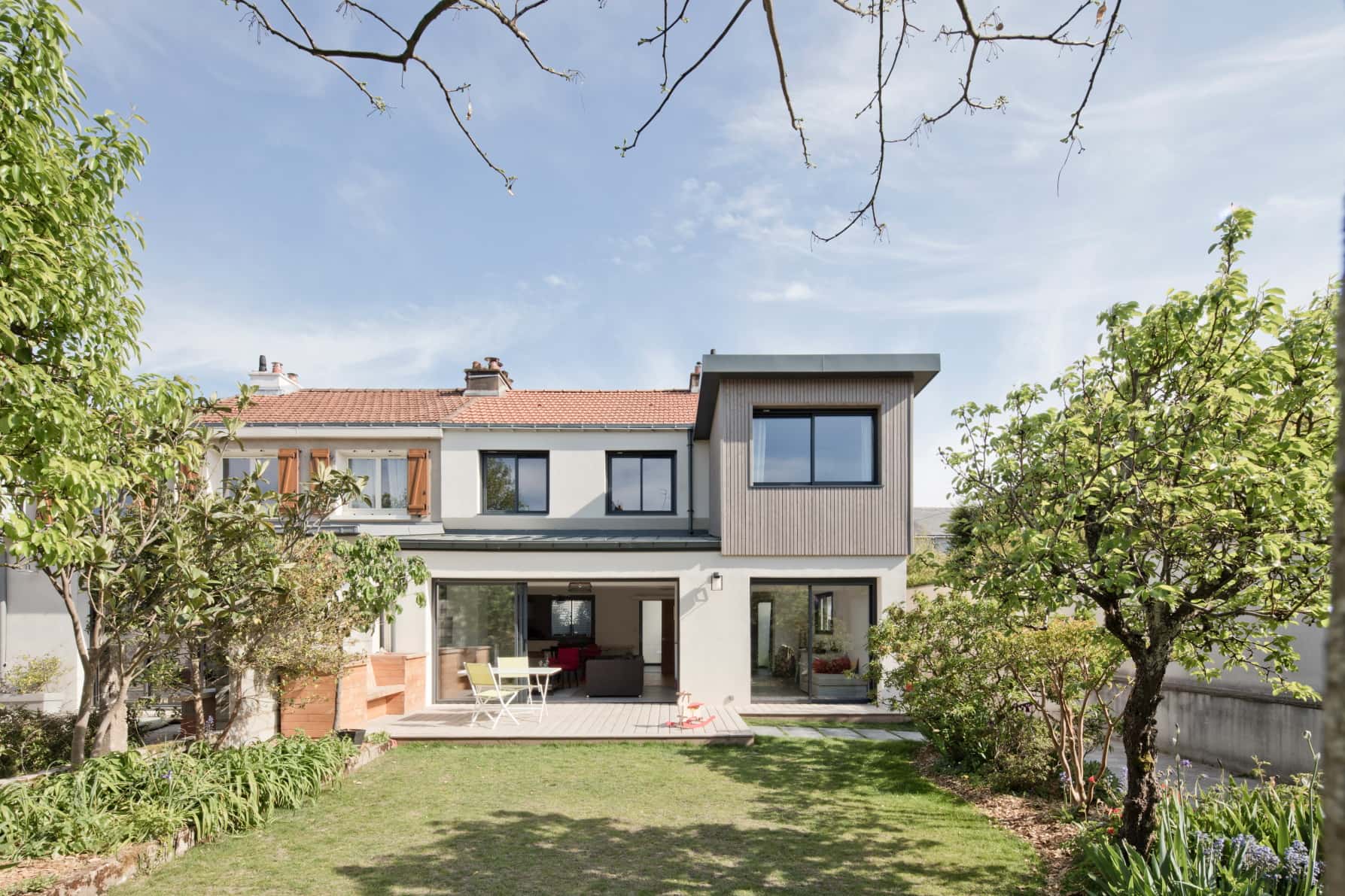 Un jardin et une maison rénovés par un architecte